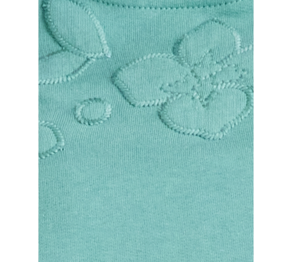 Style & Co Women's Embroidered Sweatshirt, Exclusively At Macy's In Green