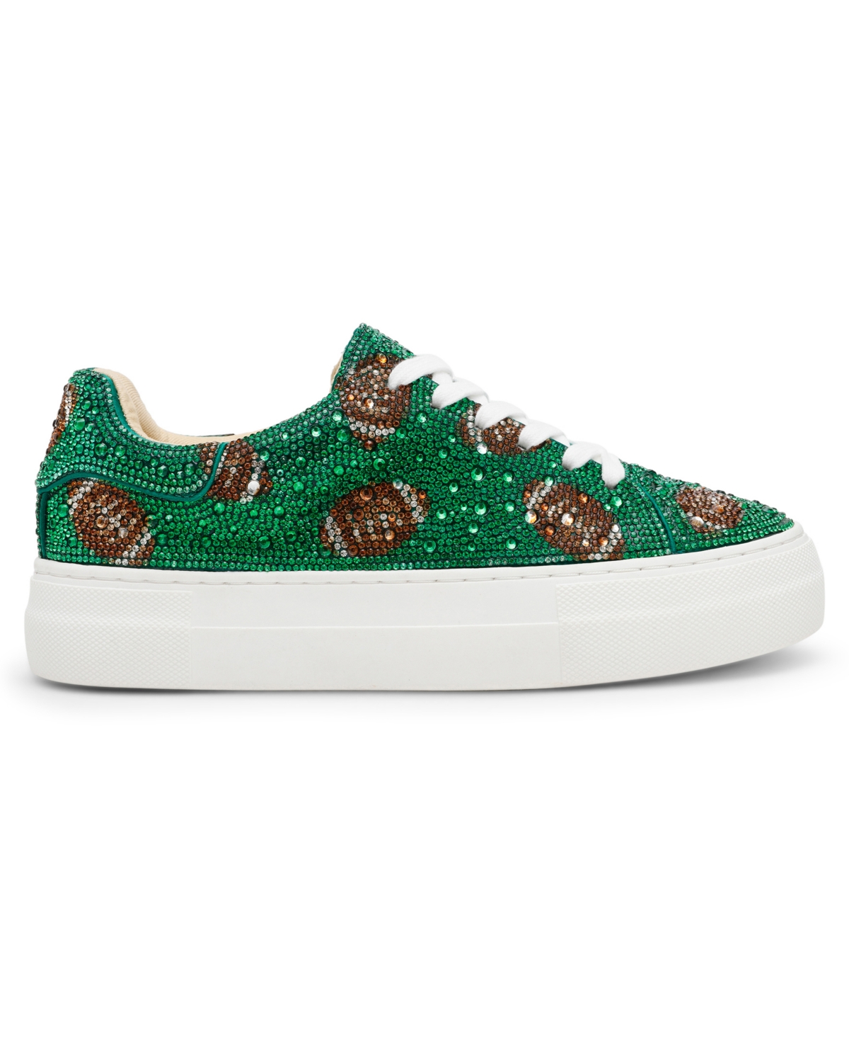 Betsey Johnson Women's Sidny Platform Lace-up Sneakers In Green