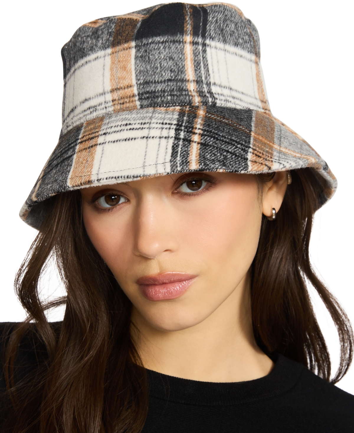 Steve Madden Small Tartan Plaid Bucket Hat