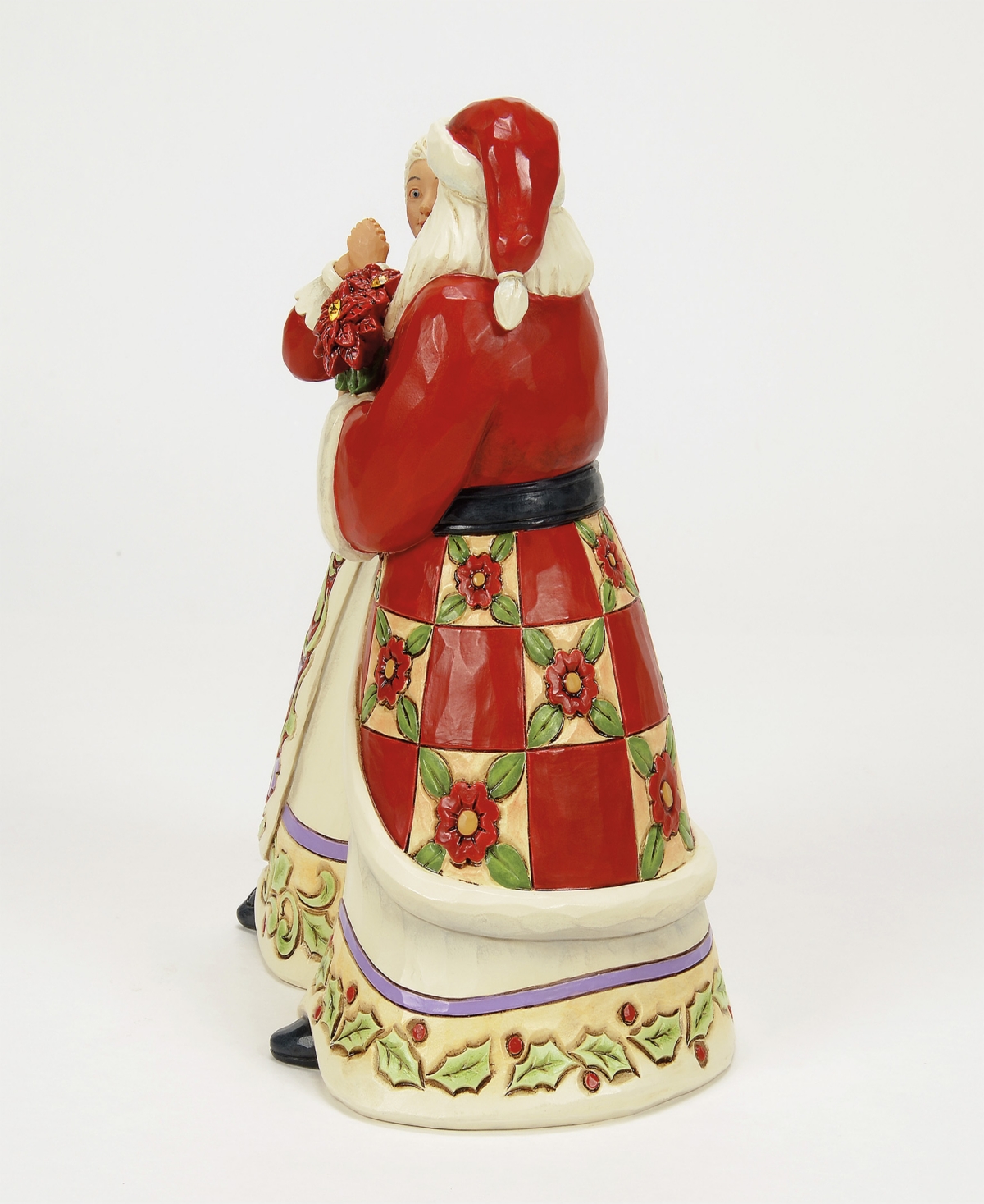 Jim Shore Santa And Mrs. Claus Figurine In Red