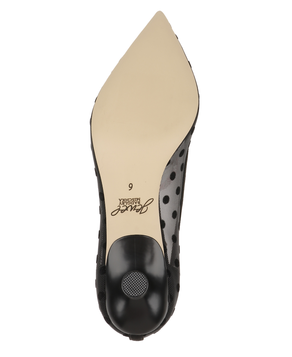 Jewel Badgley Mischka Elena Pointed Cap Toe Pump In Black