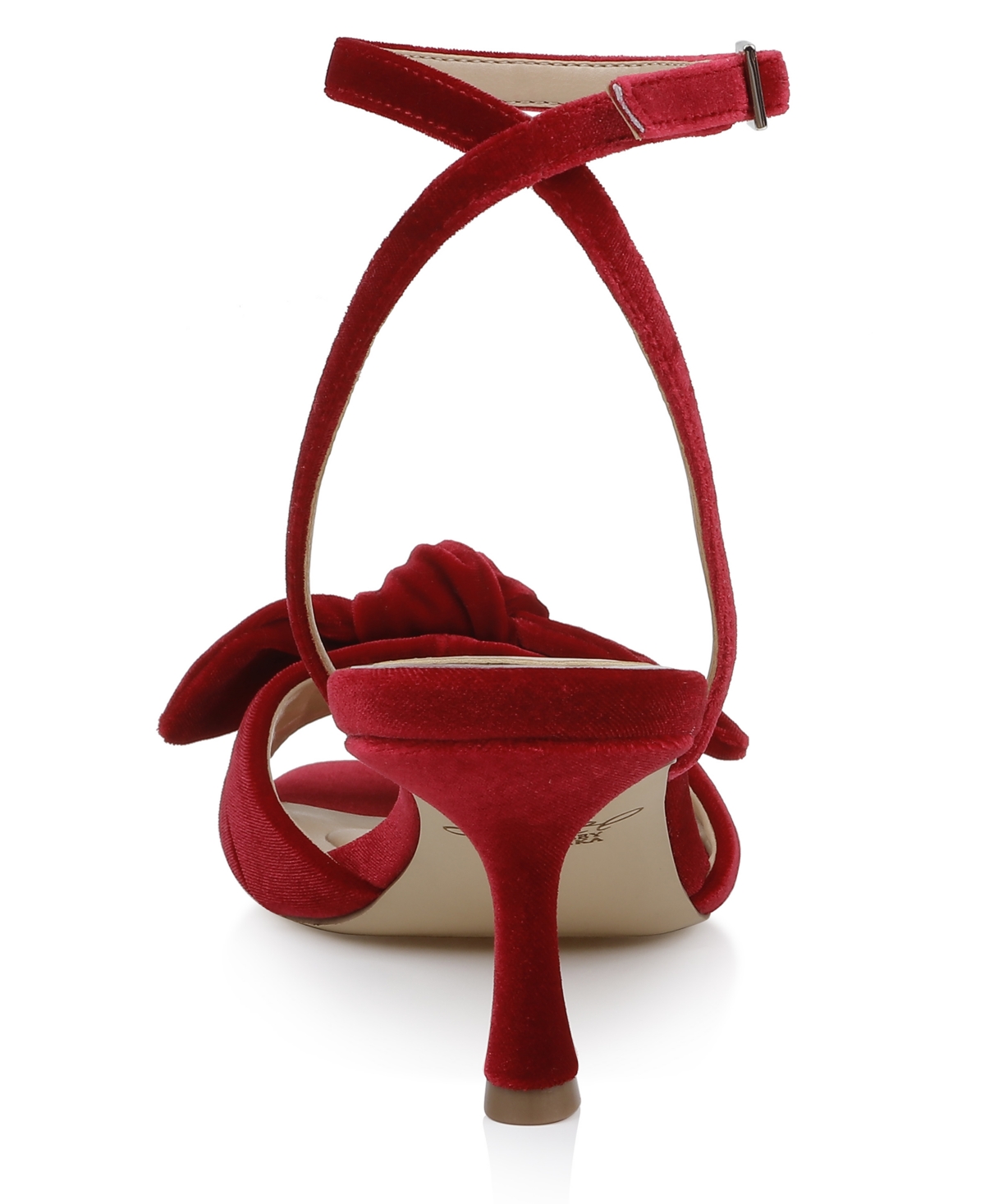 Jewel Badgley Mischka Emeli Ankle Strap Sandal In Red