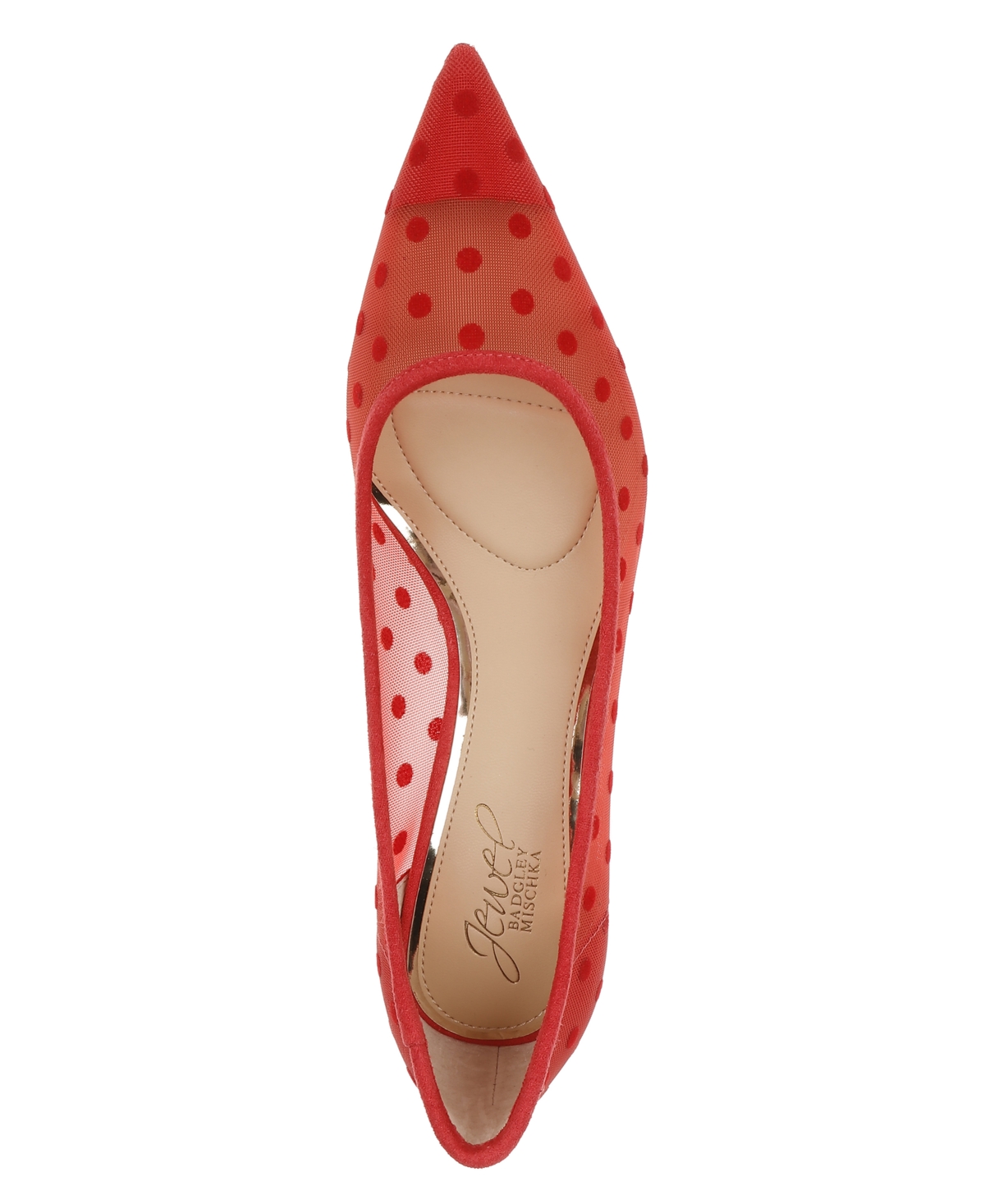 Jewel Badgley Mischka Elena Pointed Cap Toe Pump