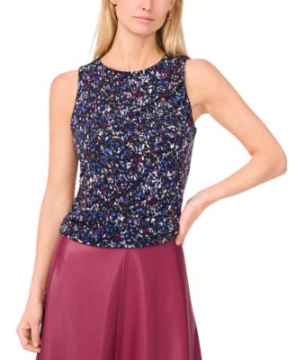Vince Camuto - Women's Sleeveless Rouched Blouse