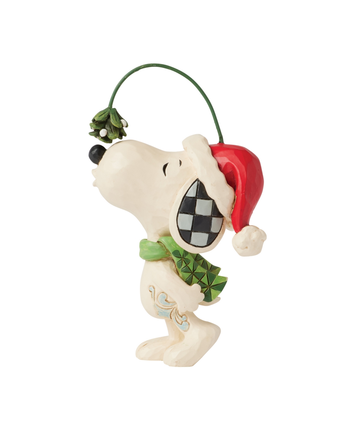 Jim Shore Snoopy Mistletoe Mini Figurine In Multi