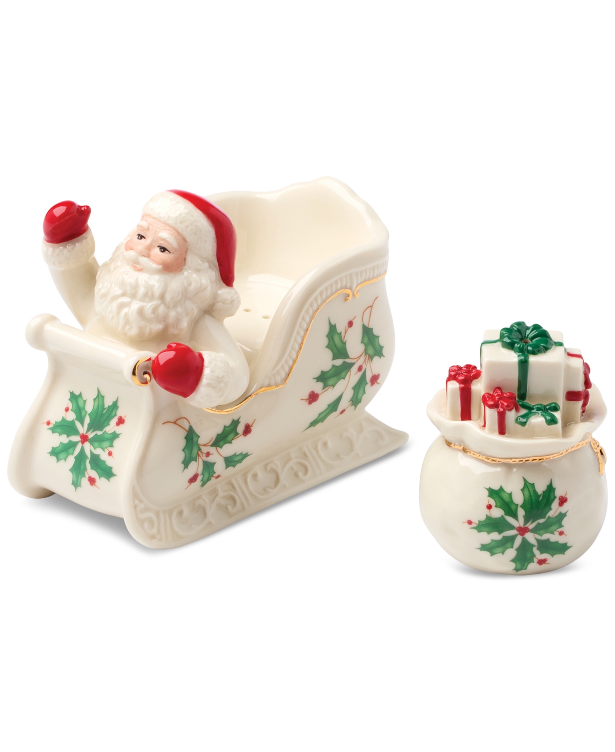Lenox Holiday Figural Salt & Pepper 2-Piece Set