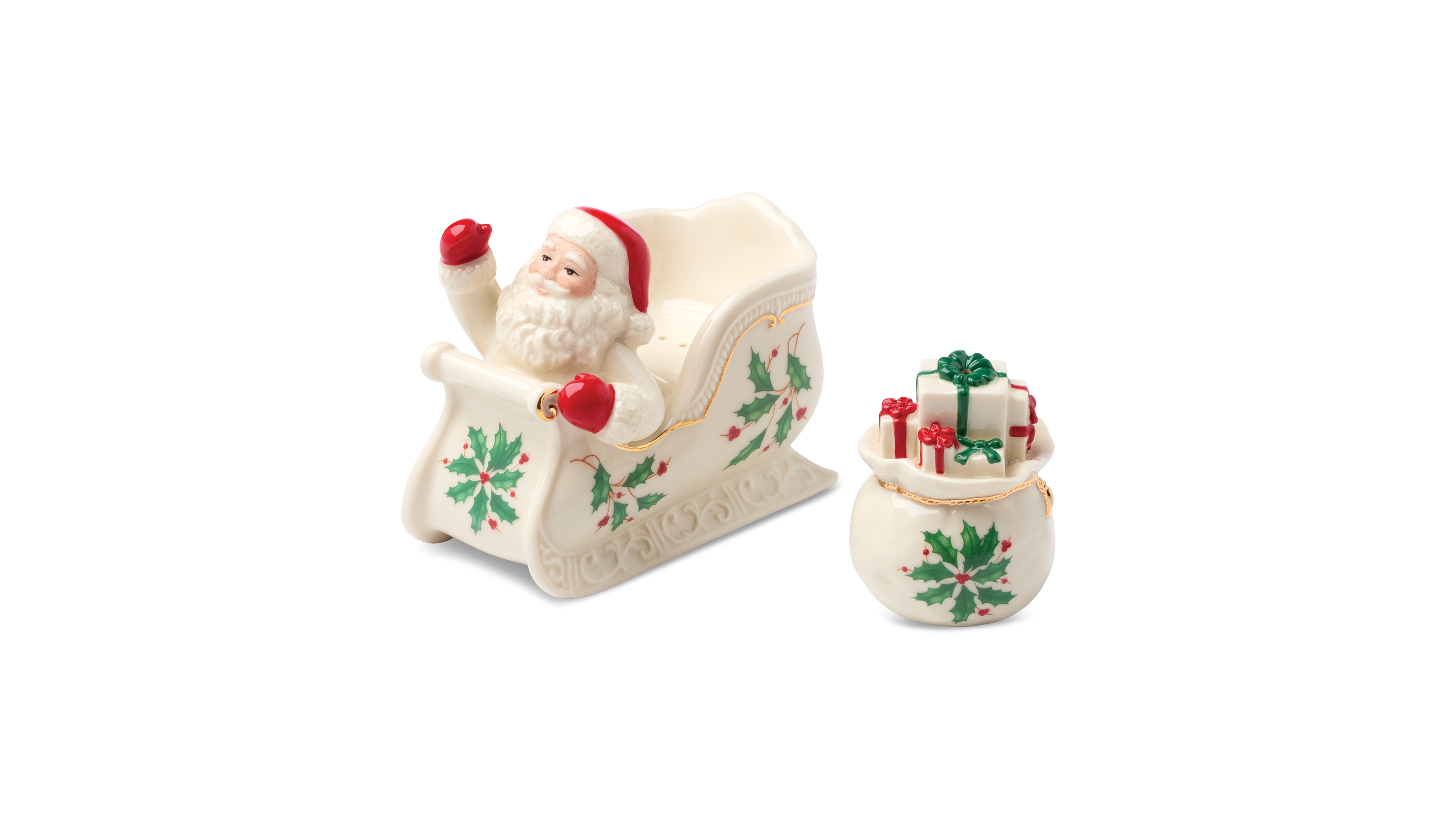 Lenox Holiday Figural Salt & Pepper 2-Piece Set