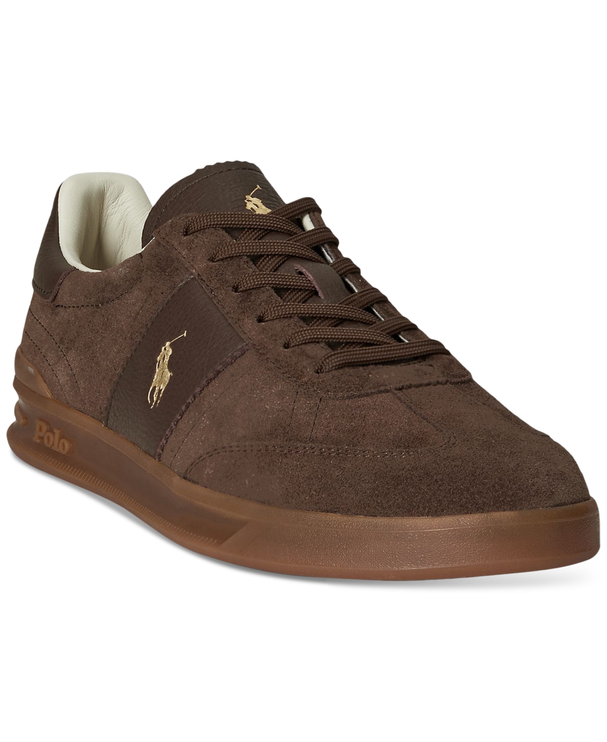 Polo Ralph Lauren Men's Heritage Aera Suede Sneakers In Brown