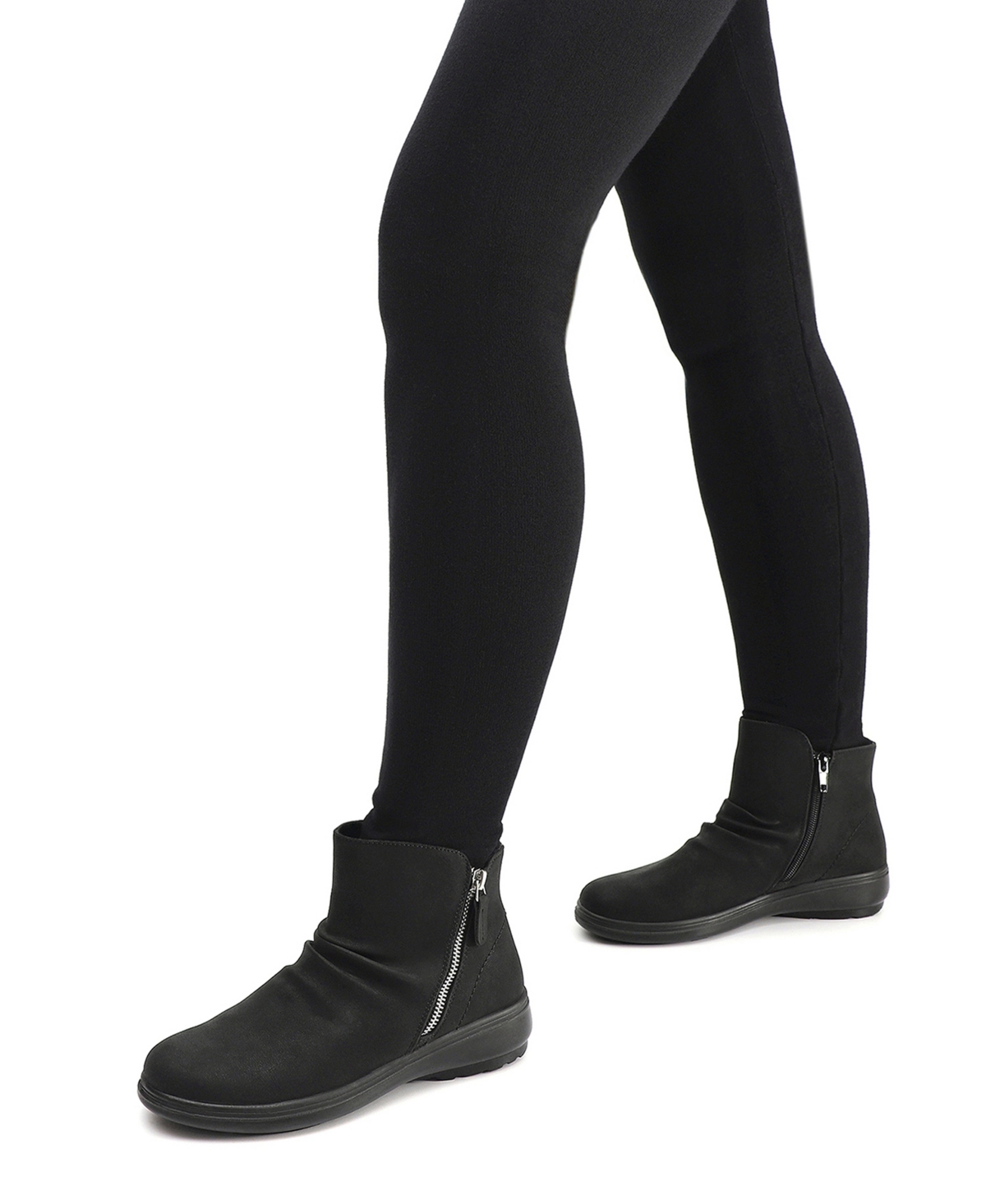Easy Street Women's Lyra Zipper Ankle Boots In Multi