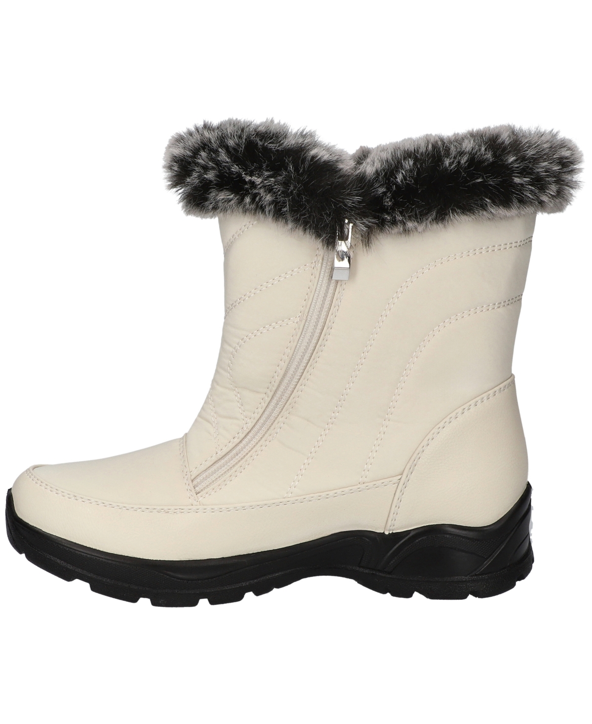 Easy Street Portland Faux Fur Lined Waterproof Boot In White