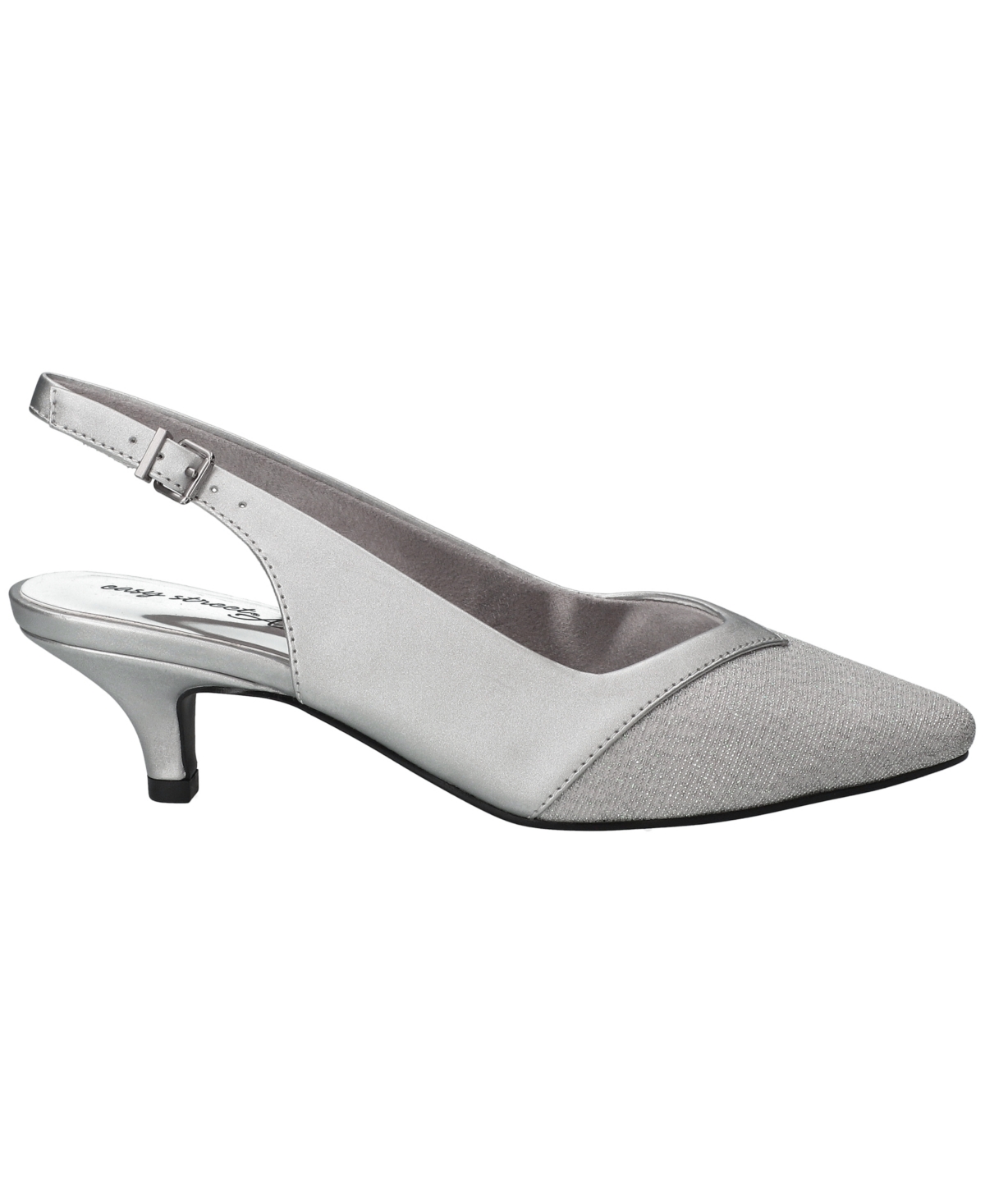 Easy Street Women's Vivid Slingback Pumps In Silver