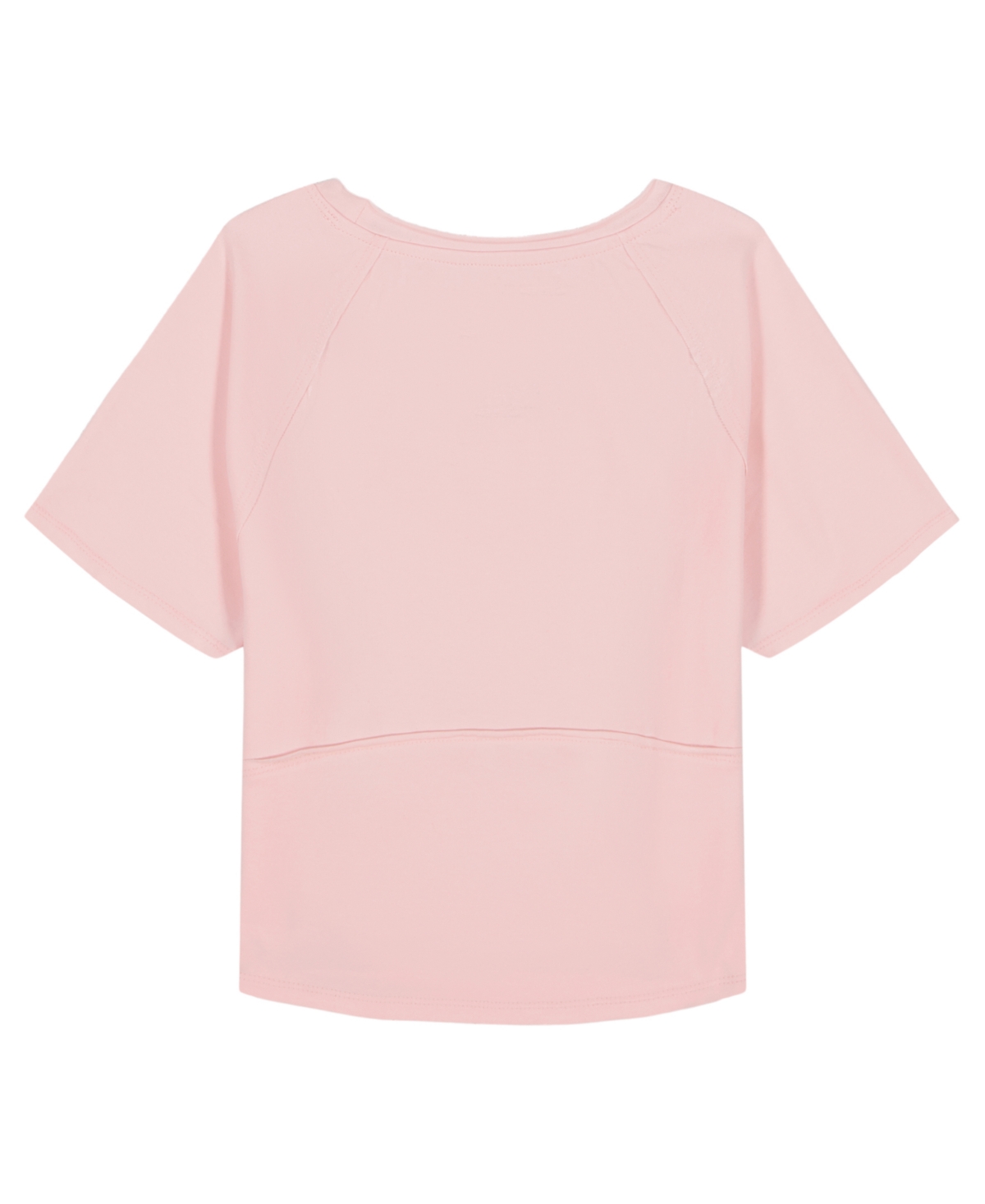 Calvin Klein Big Girls Fitted Baby Short Sleeve T-shirt In Pink