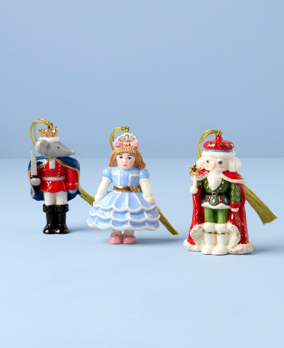 Lenox Nutcracker Ballet Ornament, Set Of 3 In White