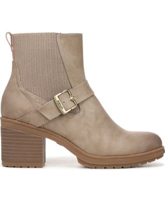 Women's Parker Block Heel Lug Sole Zip Short Boots