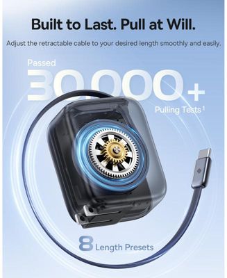 Baseus Enercore with Single Retractable USB-C Cable Charger 45W