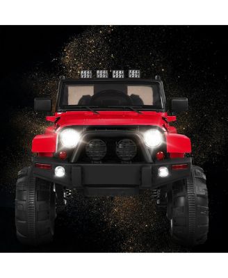 12V Electric Ride On Truck with Parental Remote Control and LED Lights