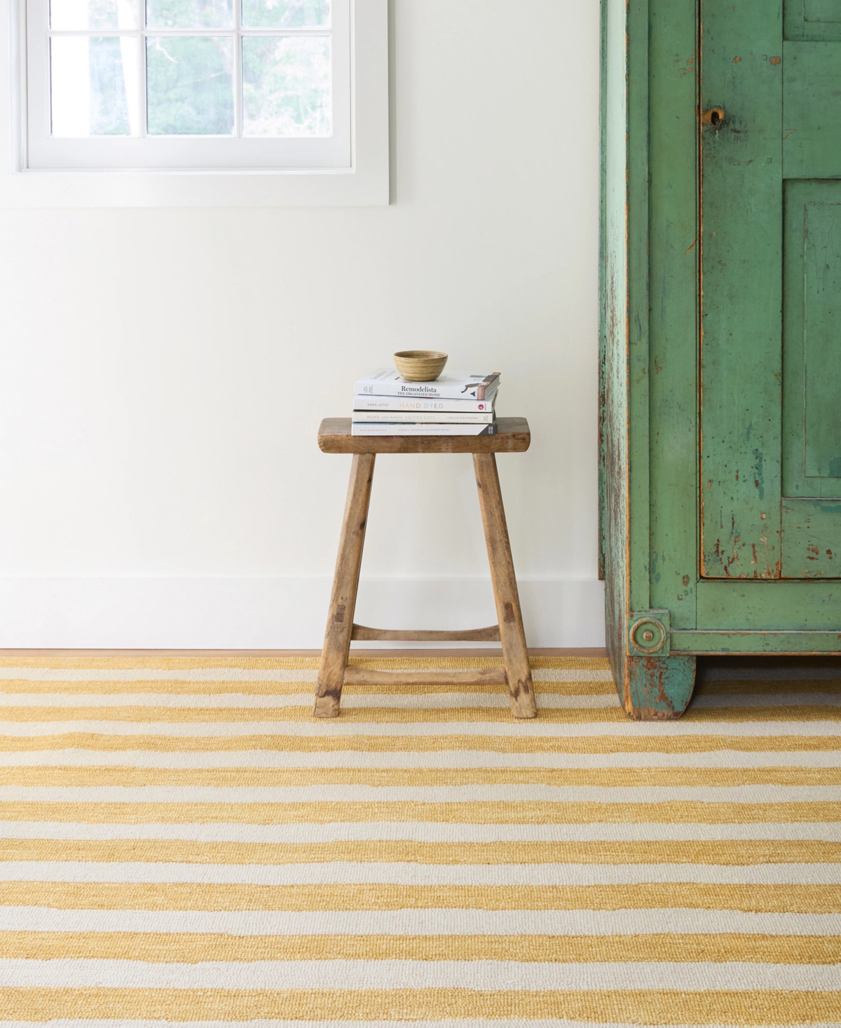 Dash And Albert Rugs By Annie Selke Silas Stripe Da2219 8'x10' Area Rug In Gold