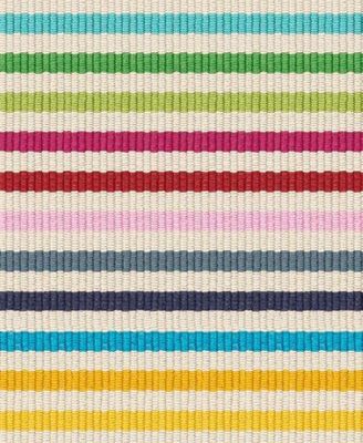 Rainbow Stripe Machine Washable DA2052 6'x9' Area Rug