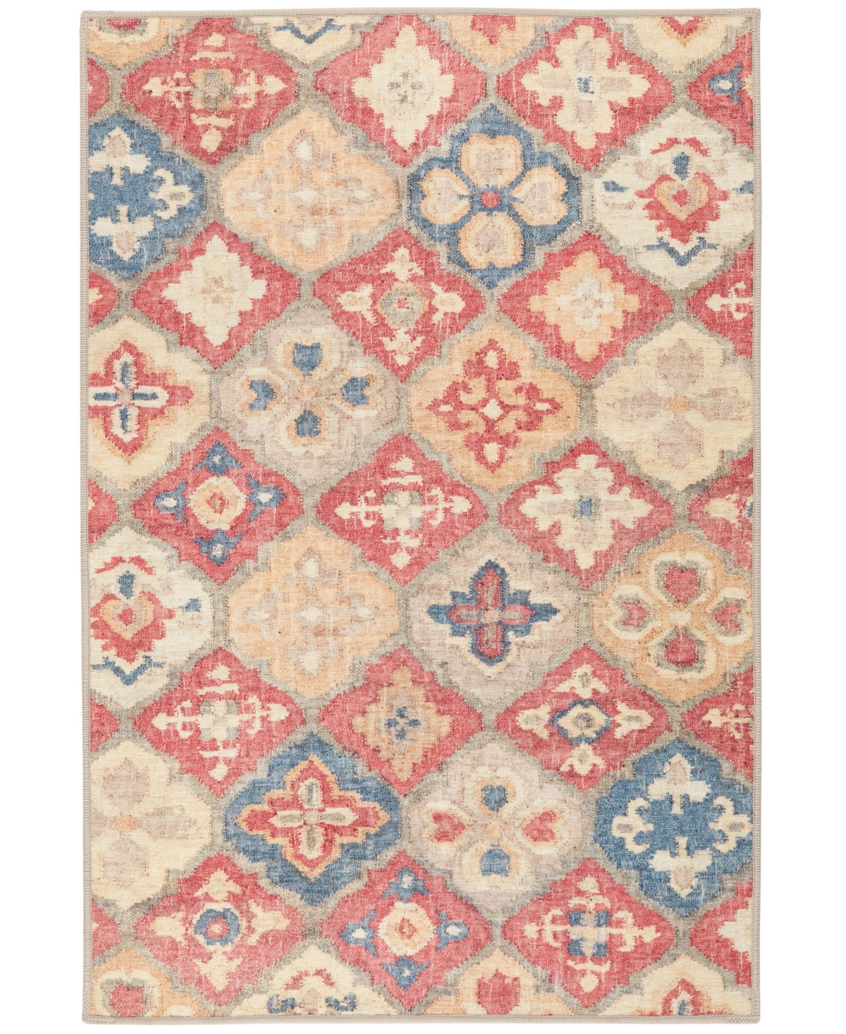 Dash And Albert Rugs By Annie Selke Pali Machine Washable Da2051 4'x6' Area Rug In Multi