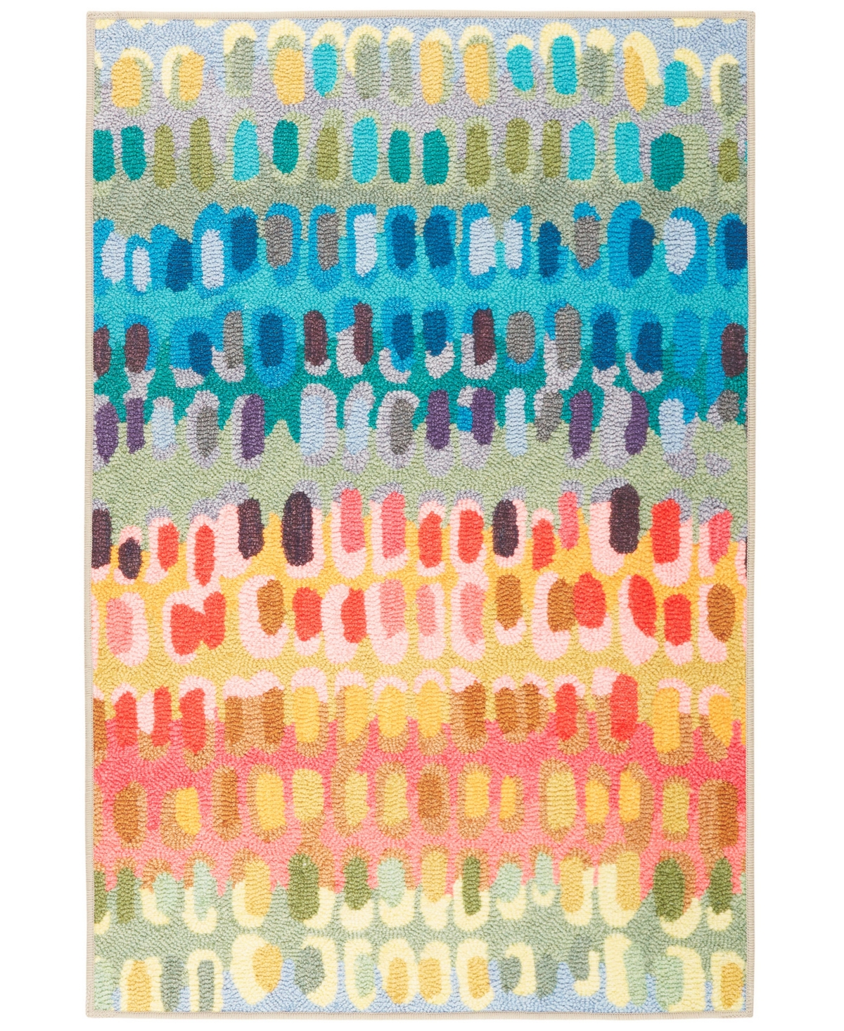 Dash And Albert Rugs By Annie Selke Paint Chip Machine Washable Da2048 4'x6' Area Rug In Multi