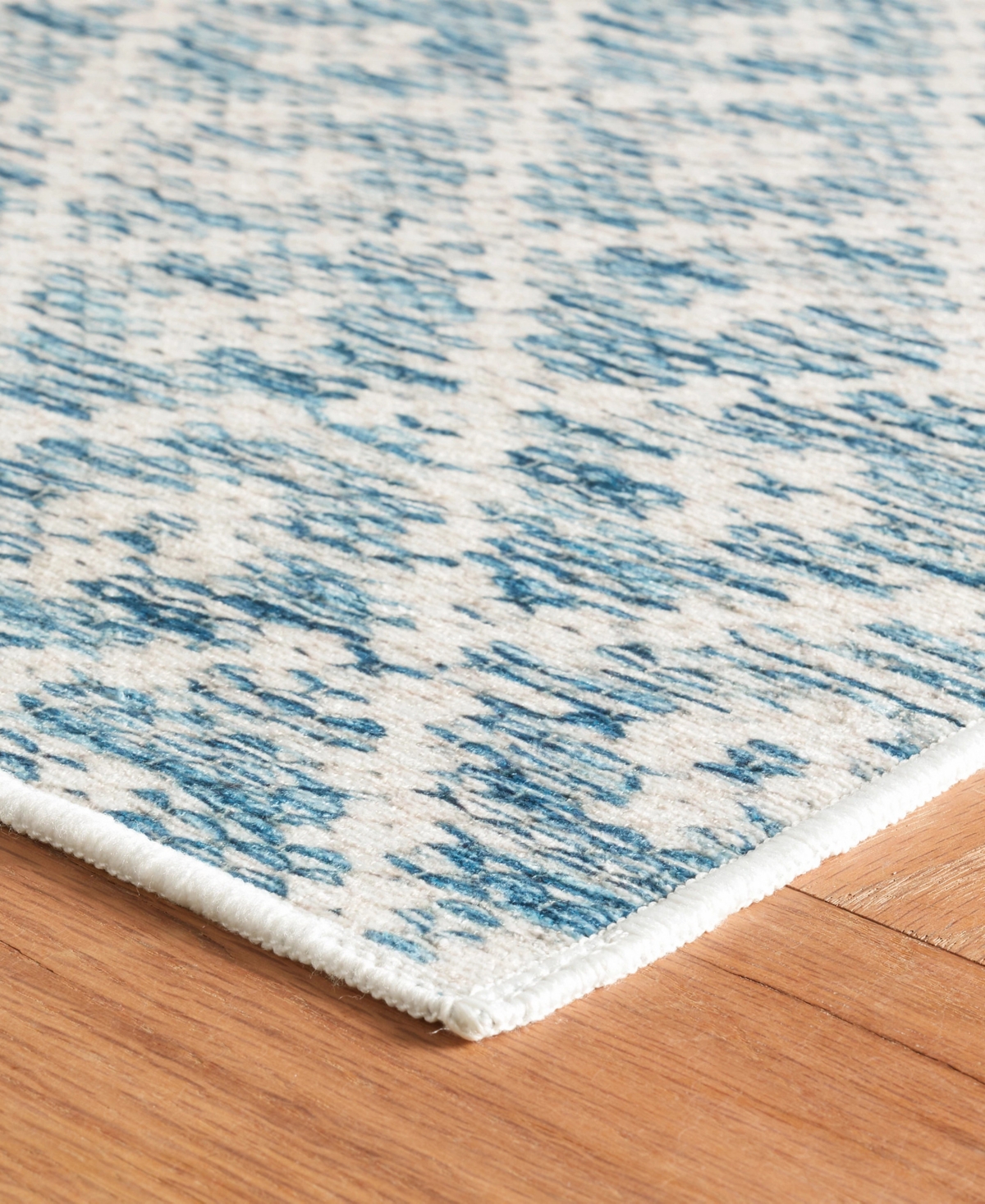 Dash And Albert Rugs By Annie Selke Melange Diamond Machine Washable Da2045 2'x3' Area Rug In Blue
