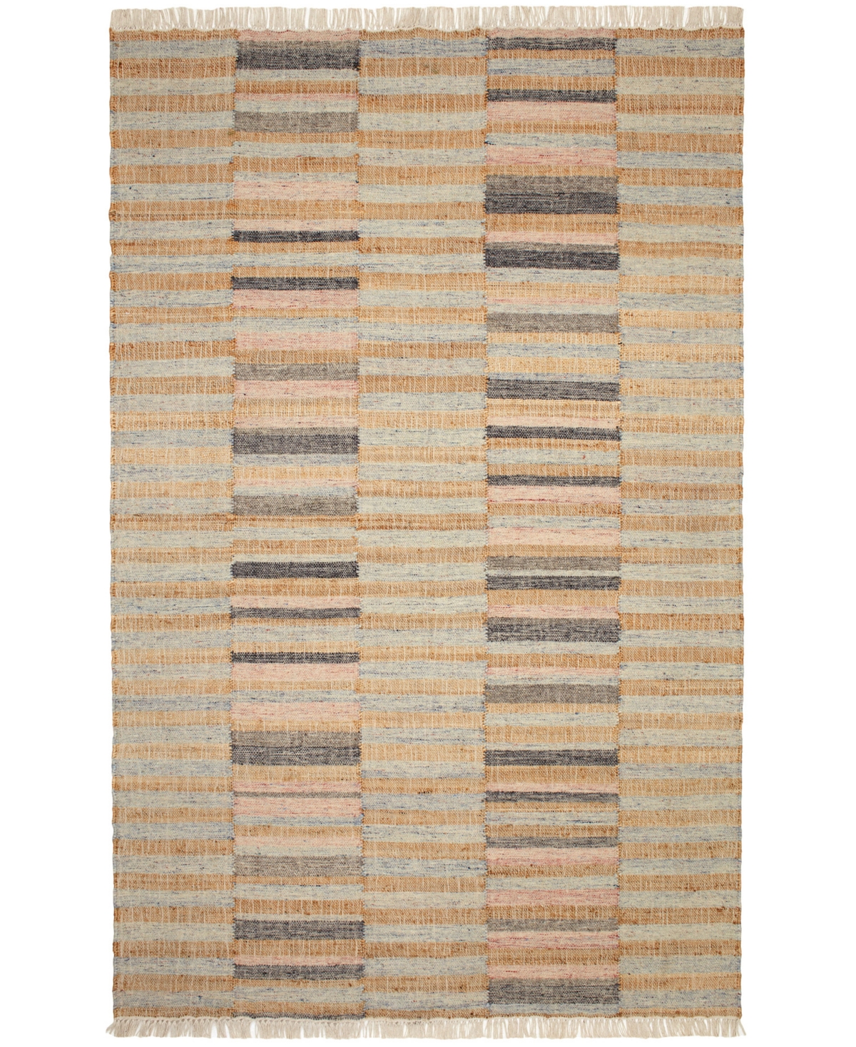 Dash And Albert Rugs By Annie Selke Ravel Stripe Da1931 8'x10' Area Rug In Blue