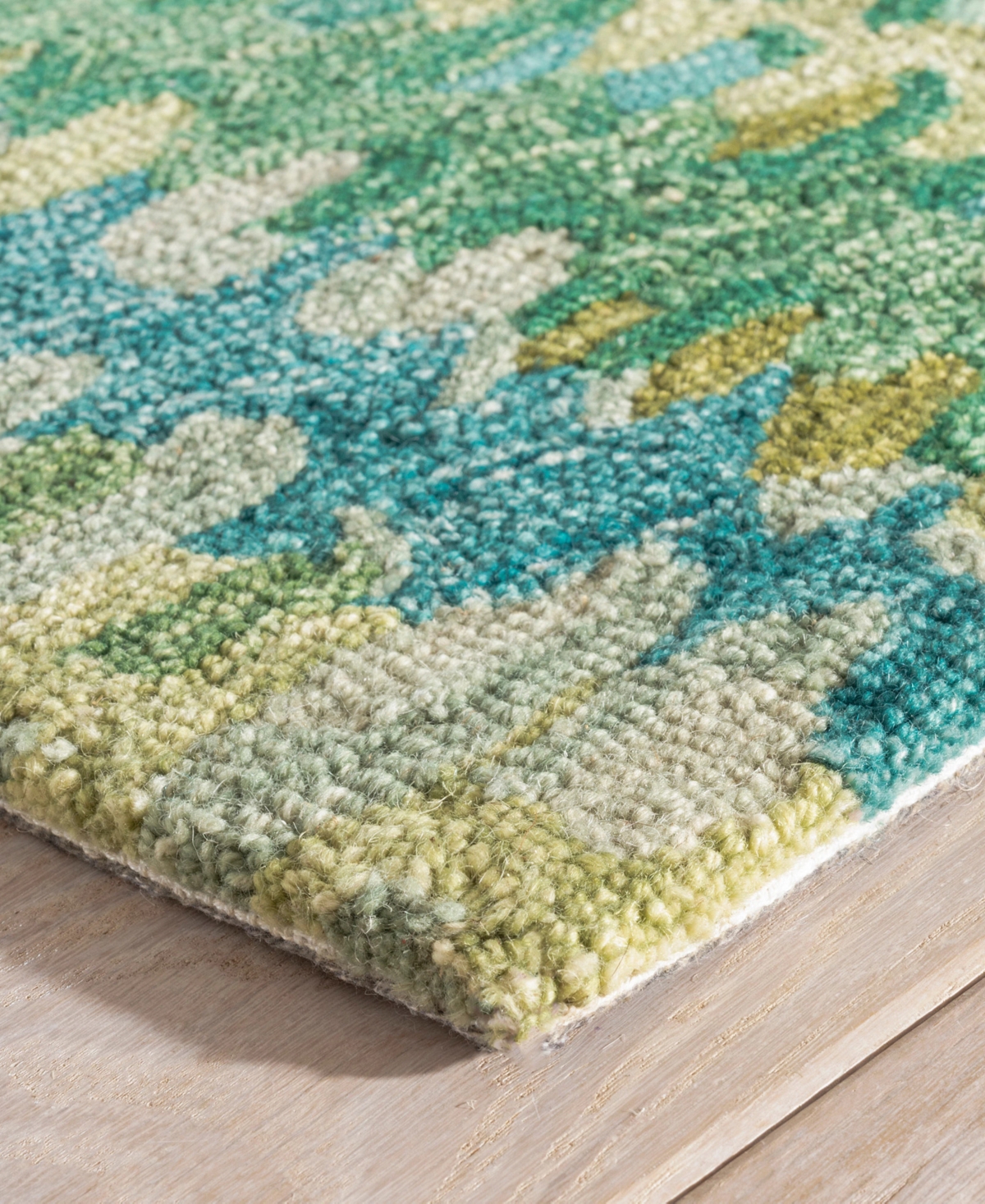 Dash And Albert Rugs By Annie Selke Paint Chip Wool Da1831 10'x14' Area Rug In Green