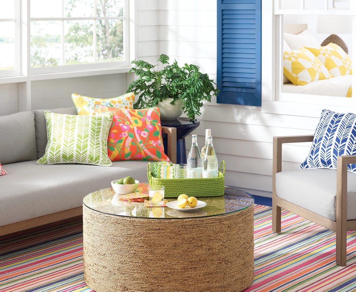 Dash And Albert Rugs By Annie Selke Summer Stripe Indoor/outdoor Da1631 5'x8' Area Rug In Multi