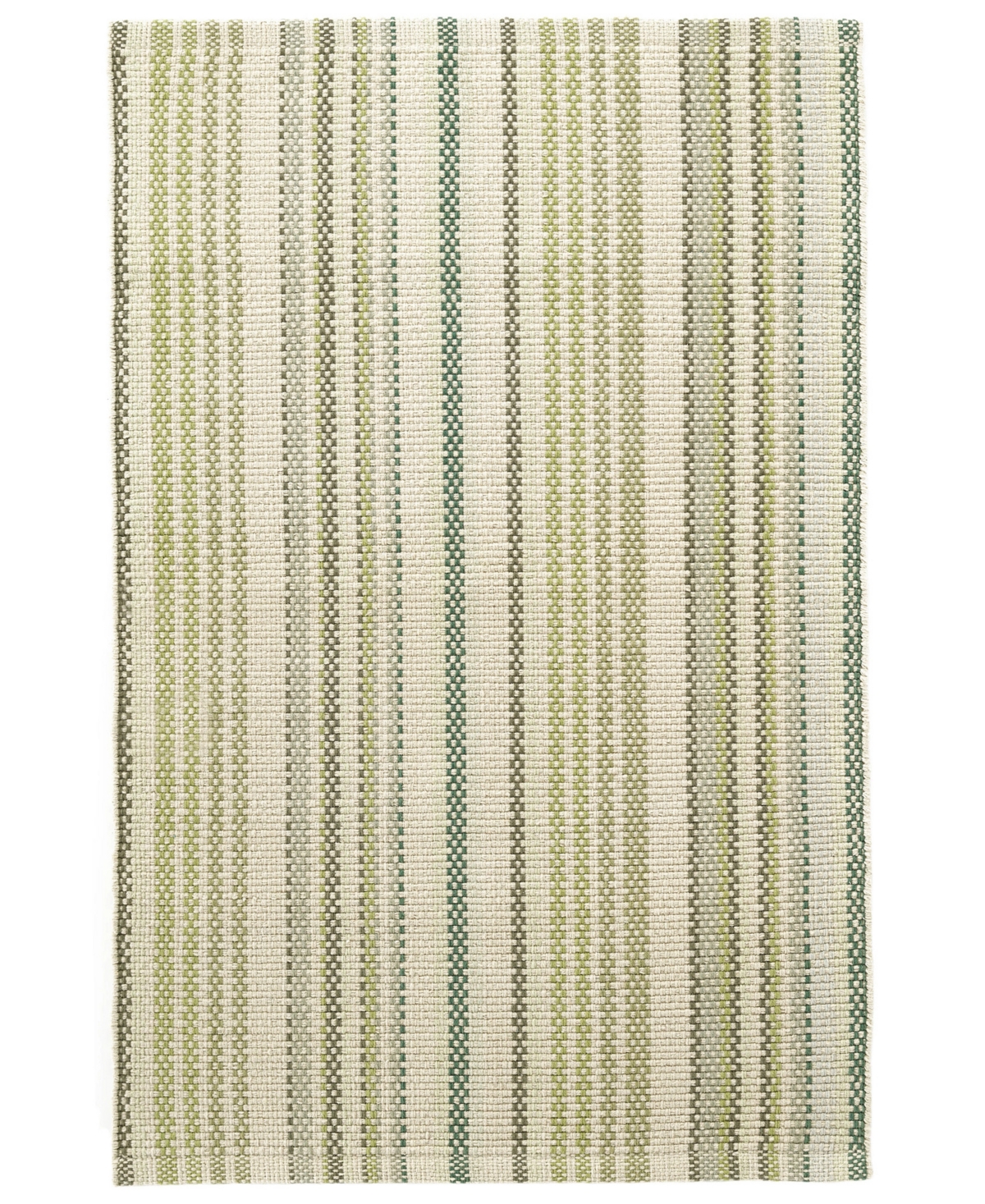 Dash And Albert Rugs By Annie Selke Oslo Stripe Da1419 3'x5' Area Rug In Green