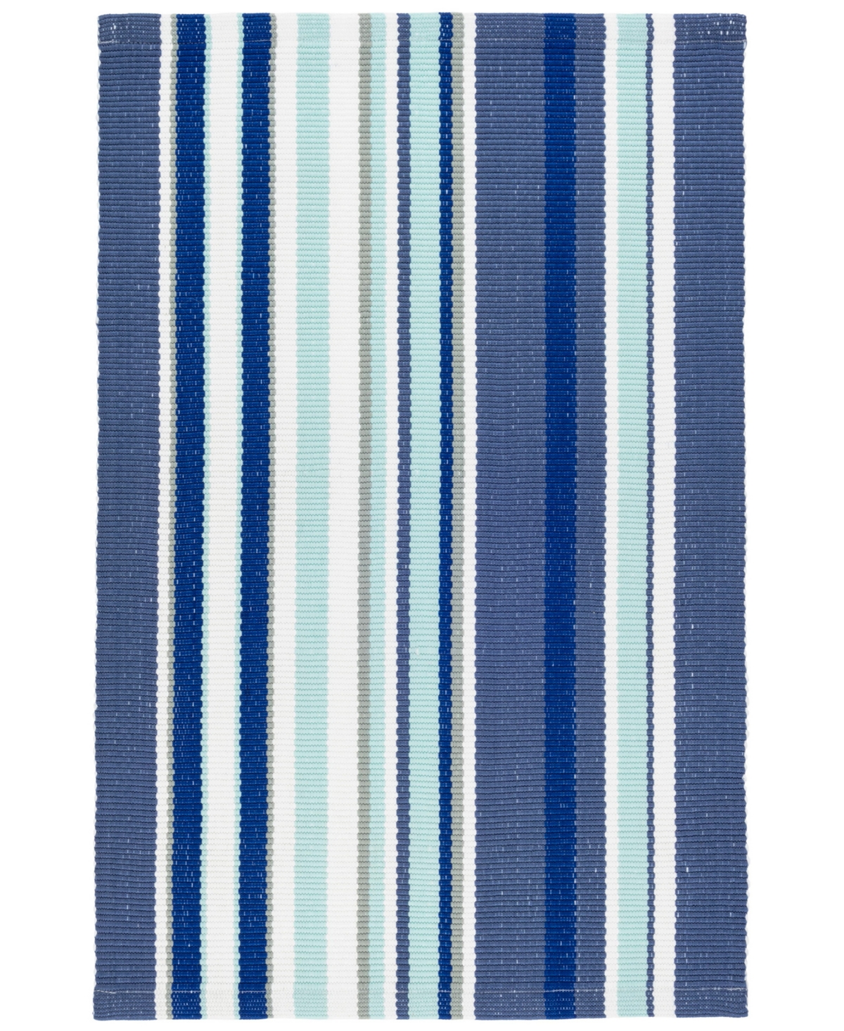 Dash And Albert Rugs By Annie Selke Skyler Stripe Indoor/outdoor Da1360 8'x10' Area Rug In Blue
