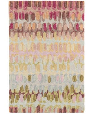 Dash and Albert Rugs by Annie Selke - Paint Chip Wool DA1002 4'x6' Area Rug