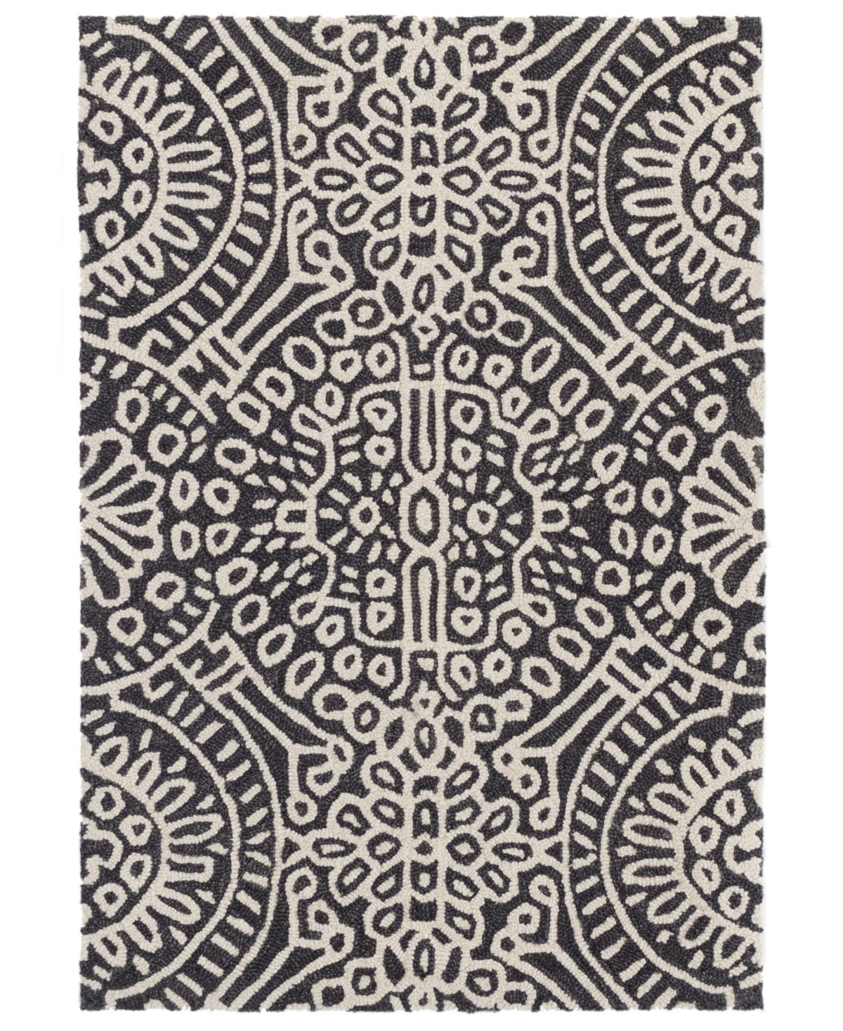 Dash And Albert Rugs By Annie Selke Temple Wool Da957 5'x8' Area Rug In Gray