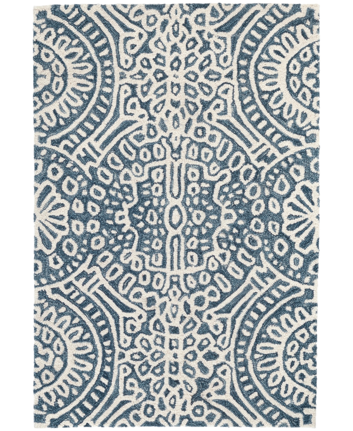 Dash And Albert Rugs By Annie Selke Temple Wool Da503 3'x5' Area Rug In Blue