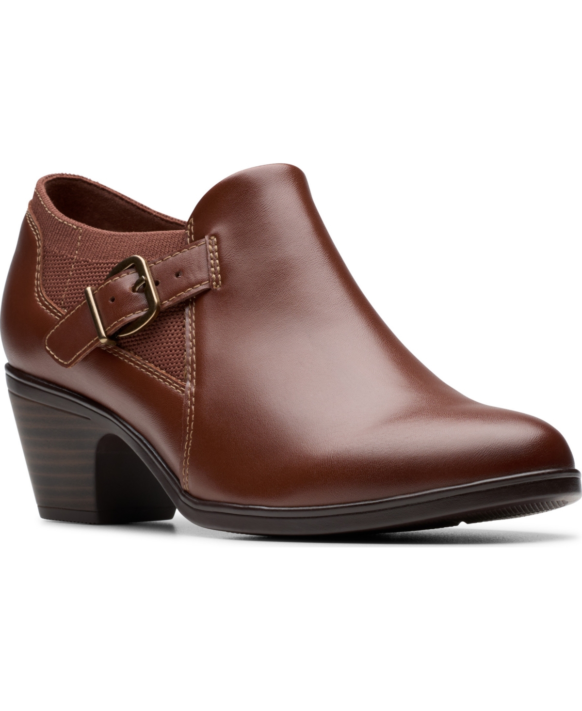 Women's Emily2 Darcey Round Toe Shooties - Black Leather