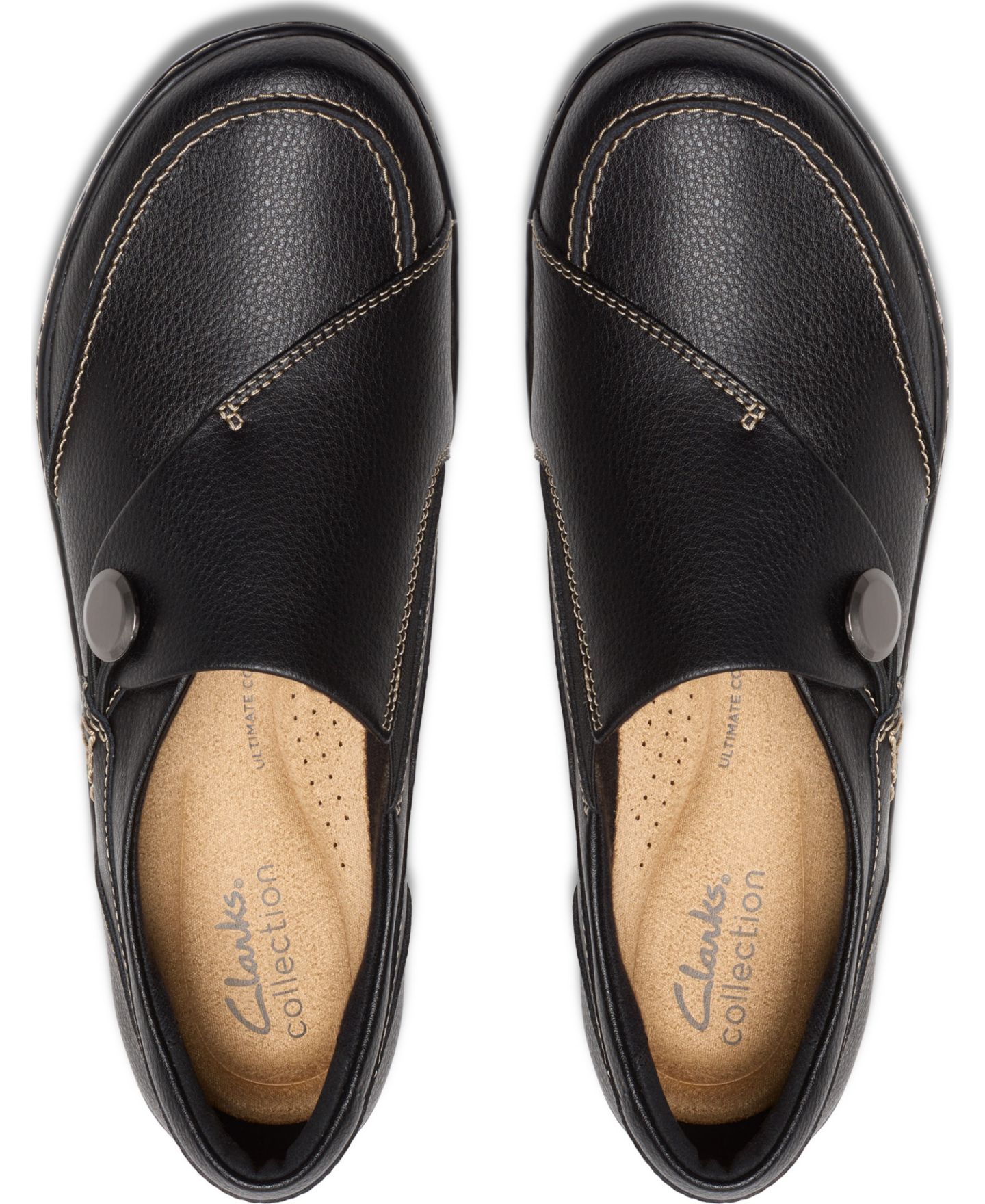 Женские туфли Clarks Cora Teresa Round Toe, цвет: Чёрный кожаный — фото 4