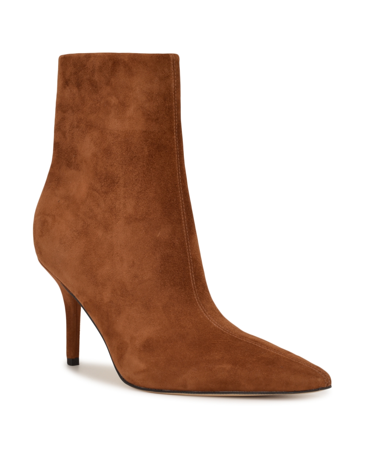 Nine West Ohmy Pointed Toe Bootie In Brown