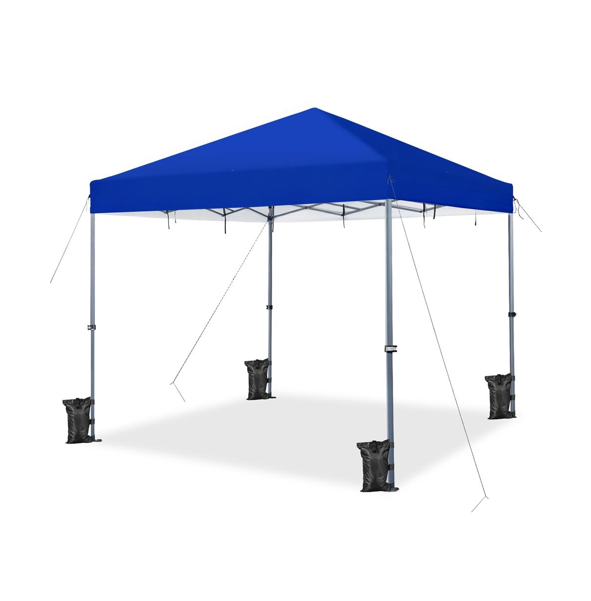 12x12 Ft Pop-up Canopy One-Push-To-Lock Setup Blue - Blue