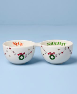 Merry Grinchmas Naughty or Nice Double Dip Bowl