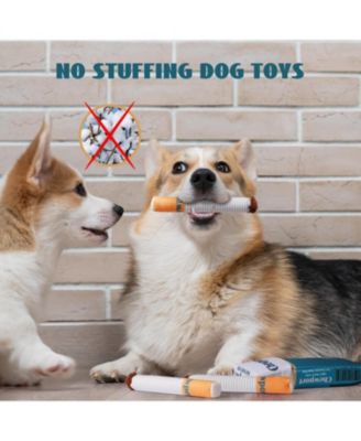 3 Pack Chewport Refreshing Dog Squeaky Toys with a Box, Interactive Plush Toys