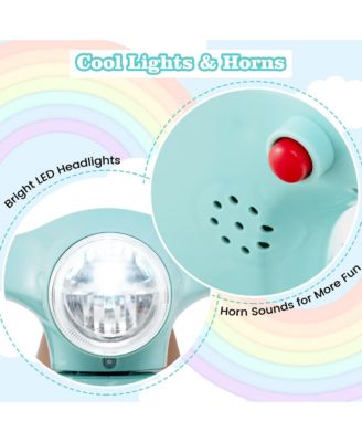 Kids Ride on Motorcycle w/ Training Wheels Headlight Horn 6V Battery