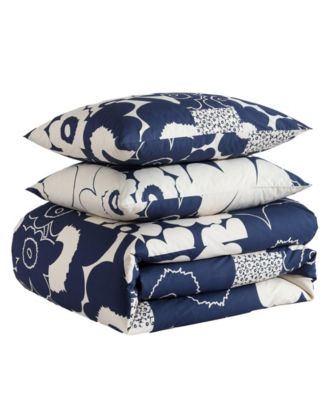 Unikko Kollaasi Cotton 3-Pc. Duvet Cover Set, Full/Queen