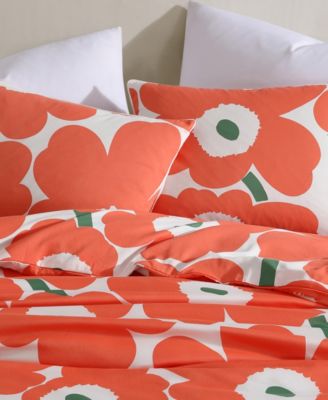 Unikko Cotton 3-Pc. Duvet Cover Set, Full/Queen