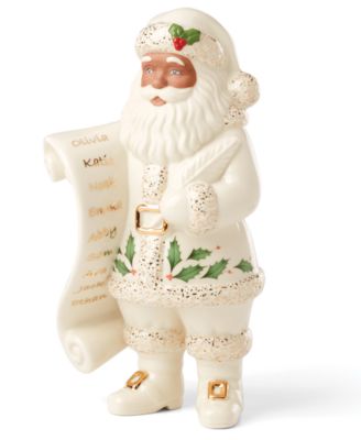 2025 African American Santa with List Figurine