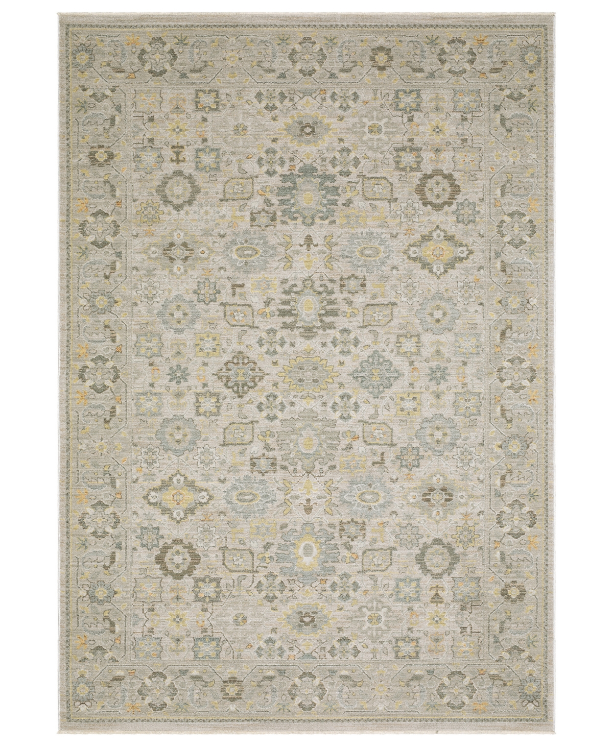 Oriental Weavers Keaton Kea06 2'3"x7'6" Runner Area Rug In Gray