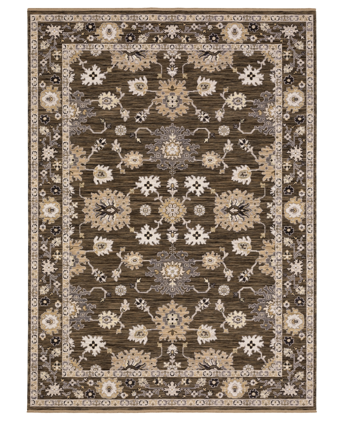 Oriental Weavers Acacia Aca01 2'6"x10' Runner Area Rug In Brown
