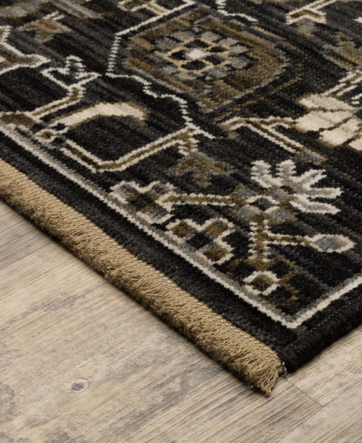 Oriental Weavers Acacia Aca05 7'10"x10'10" Area Rug In Black