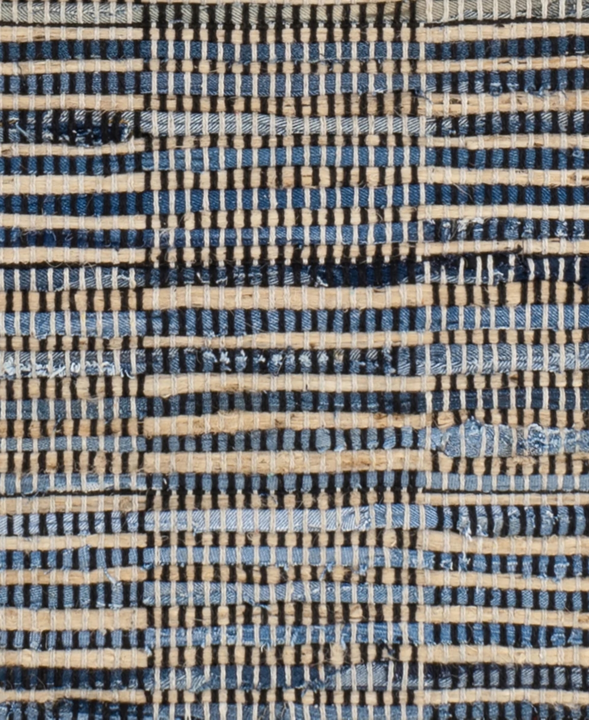 Dash And Albert Rugs By Annie Selke Denim Rag Gridwork Da2207 10'x14' Area Rug In Blue
