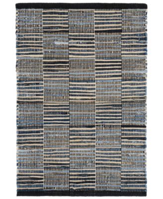 Dash and Albert Rugs by Annie Selke - Denim Rag Gridwork DA2207 2'x3' Area Rug