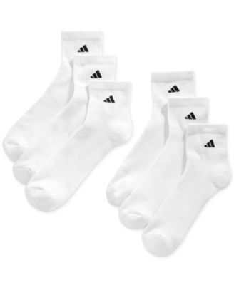 6-Pack adidas Mens Athletic Quarter Sock Clothing Men