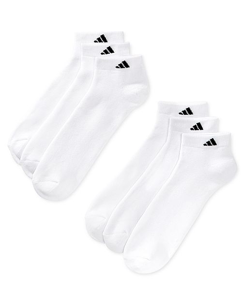 adidas Men's Low-Cut Cushioned Extended Size Socks, 6 Pack - Socks ...